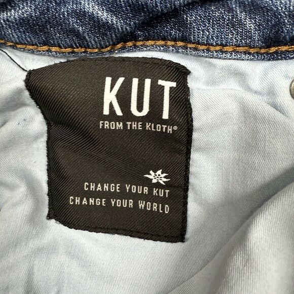 Kut From The Kloth High Rise Catherine Fab Ab Boyfriend Blue Jeans Women's 18 - Picture 12 of 12